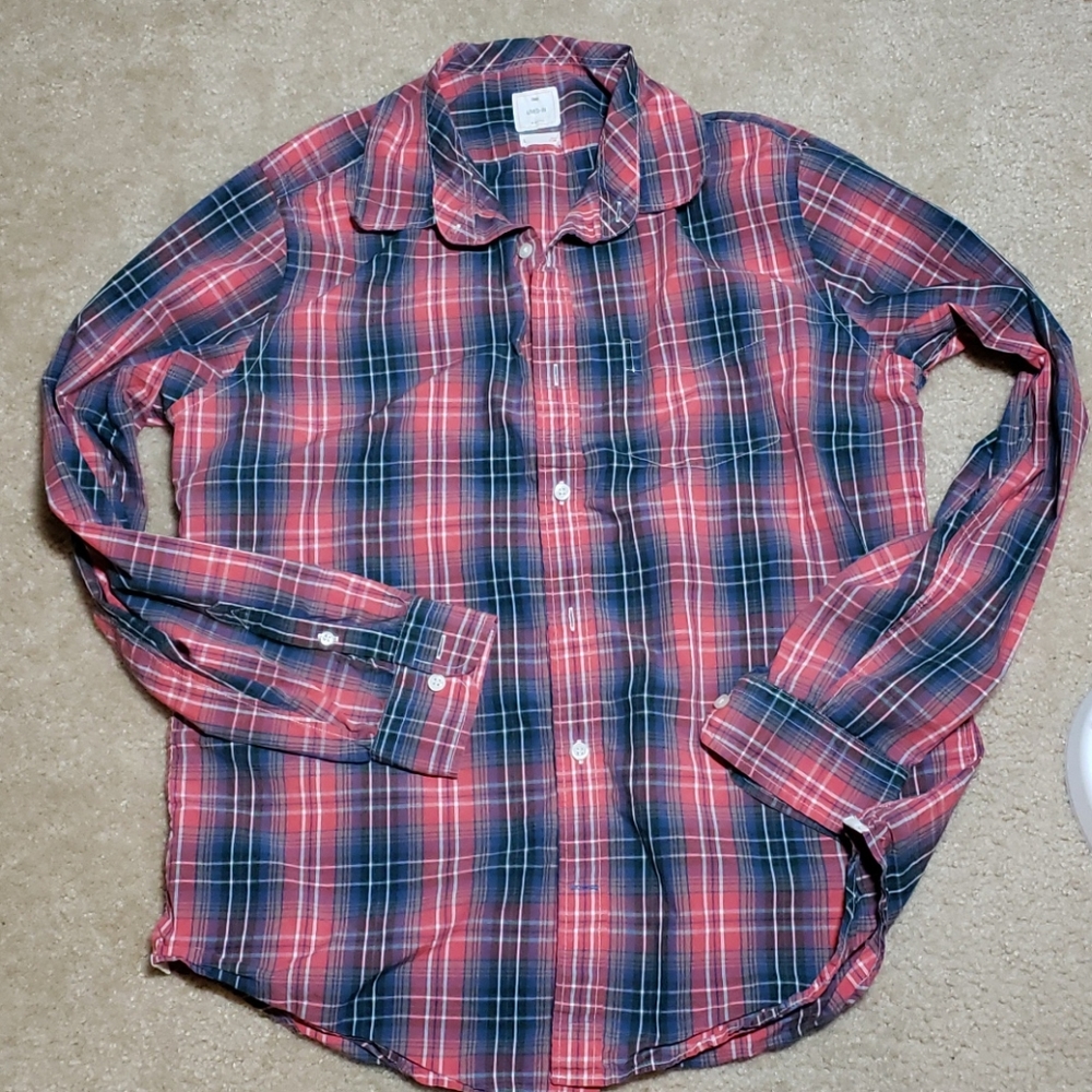 Gap Size Large Plaid Shirt